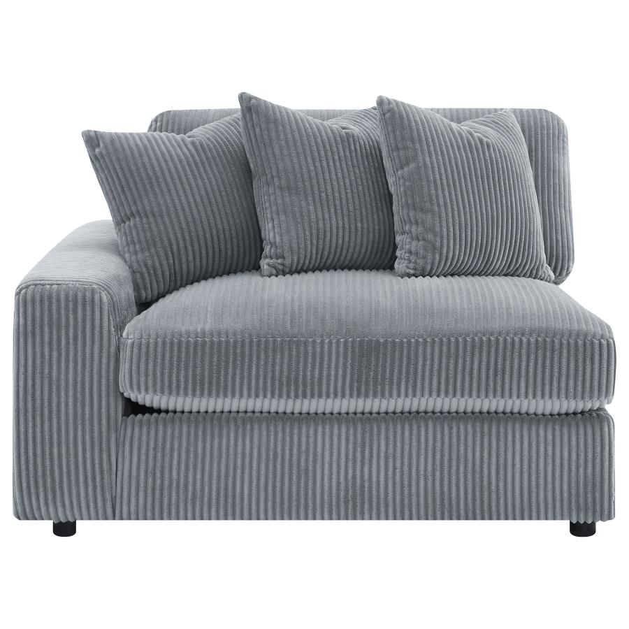 Blaine Upholstered Reversible Chaise Sectional Sofa Fog-16