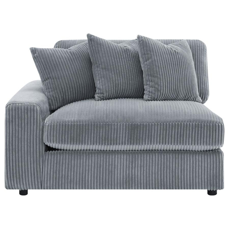 Blaine Upholstered Reversible Chaise Sectional Sofa Fog-zoom-