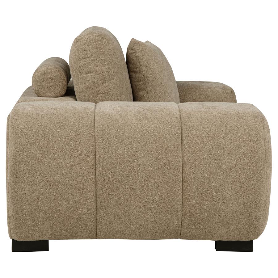 Octavia Upholstered Track Arm Accent Chair Camel-zoom-6