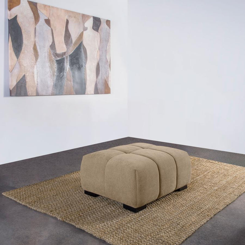 Octavia Upholstered Rectangular Ottoman Camel-zoom-