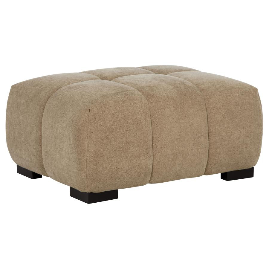 Octavia Upholstered Rectangular Ottoman Camel-1