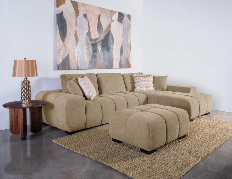 Octavia Upholstered Rectangular Ottoman Camel-zoom-