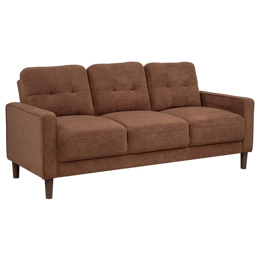 Bowen II 3-piece Fabric Upholstered Track Arm Sofa Set Rust-zoom-3