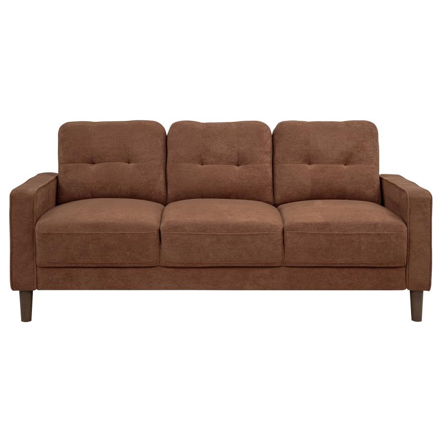 Bowen II 3-piece Fabric Upholstered Track Arm Sofa Set Rust-4