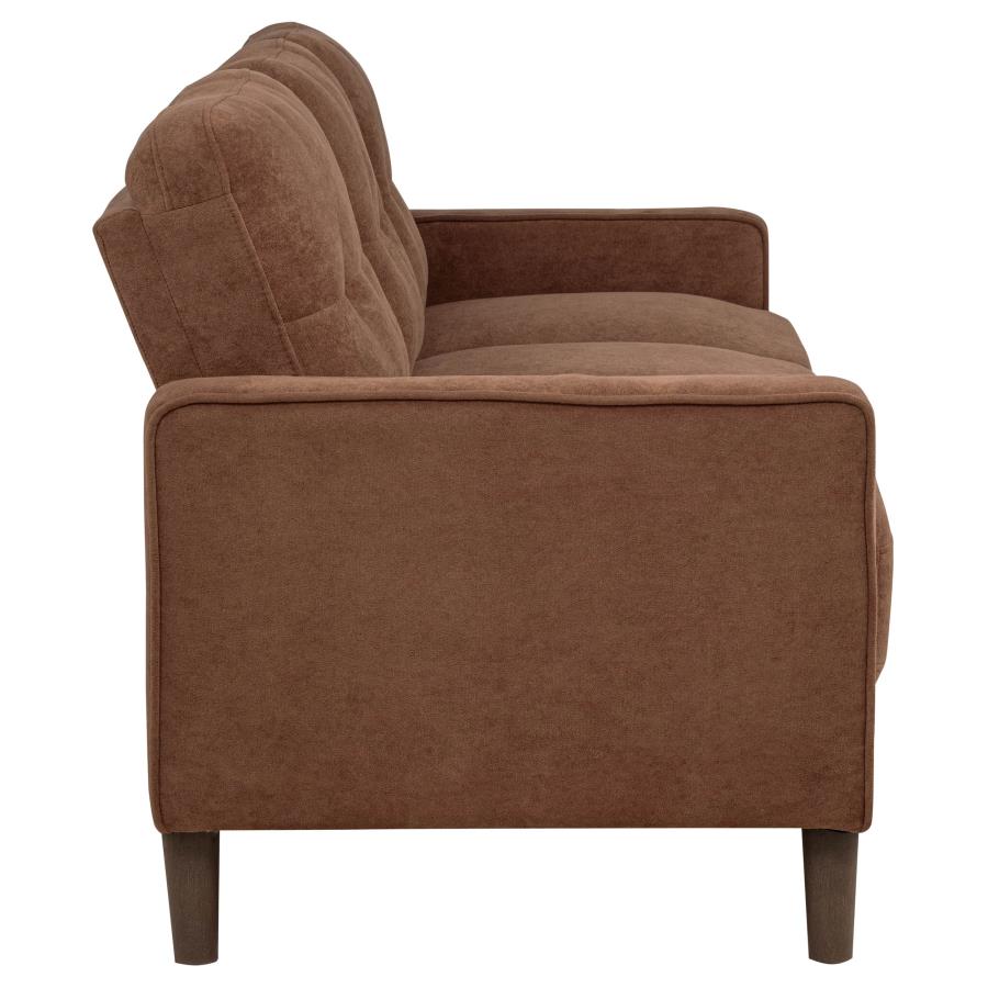 Bowen II 3-piece Fabric Upholstered Track Arm Sofa Set Rust-zoom-6