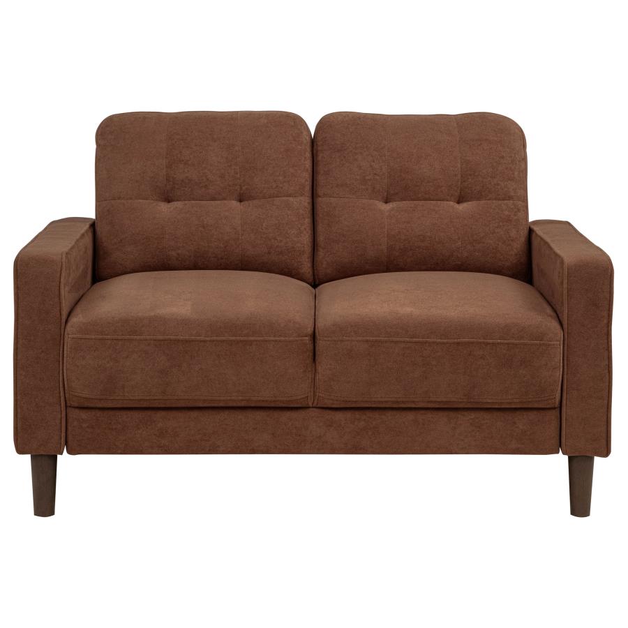 Bowen II 3-piece Fabric Upholstered Track Arm Sofa Set Rust-8