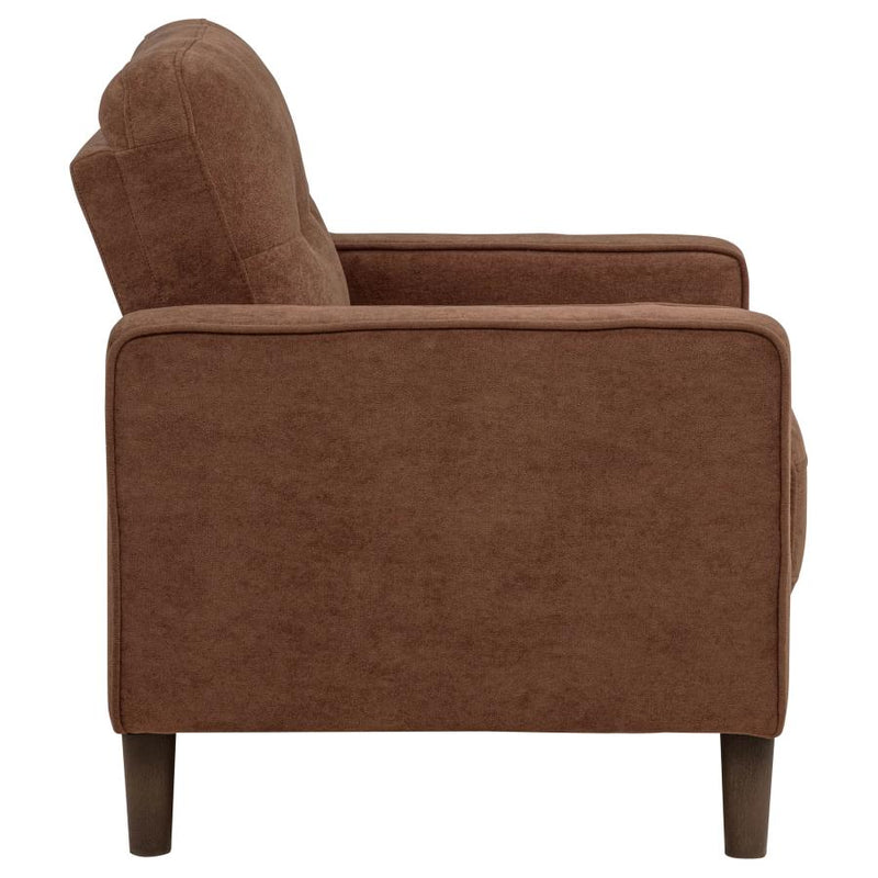 Bowen II 3-piece Fabric Upholstered Track Arm Sofa Set Rust-zoom-