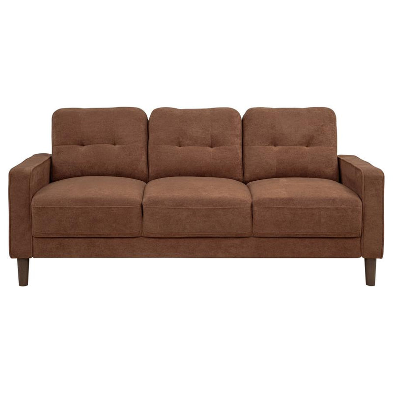 Bowen II Fabric Upholstered Track Arm Sofa Rust-zoom-