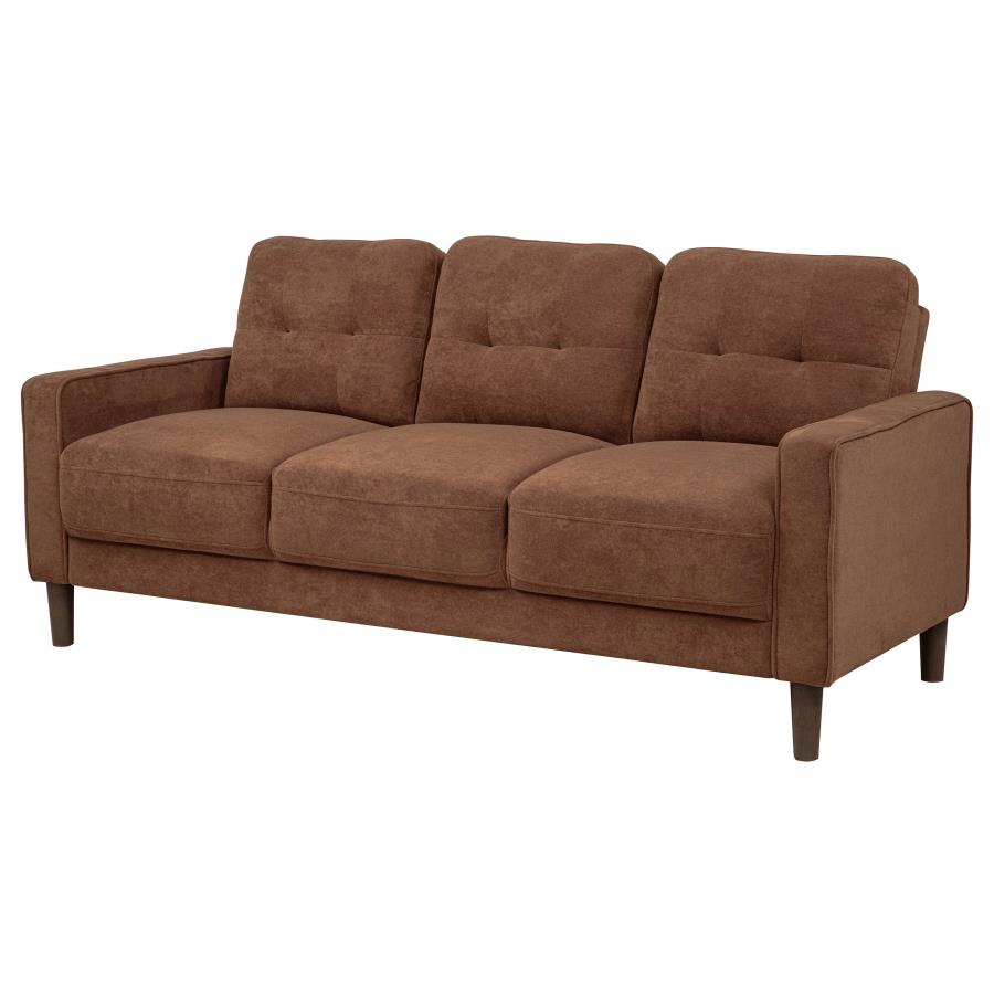Bowen II Fabric Upholstered Track Arm Sofa Rust-4