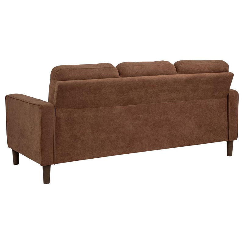 Bowen II Fabric Upholstered Track Arm Sofa Rust-zoom-