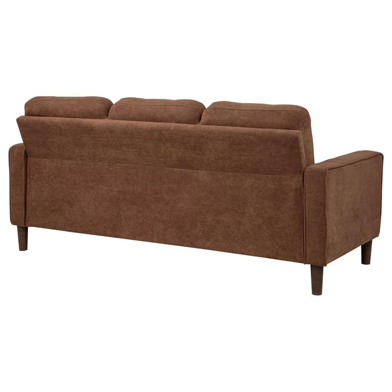 Bowen II Fabric Upholstered Track Arm Sofa Rust-zoom-