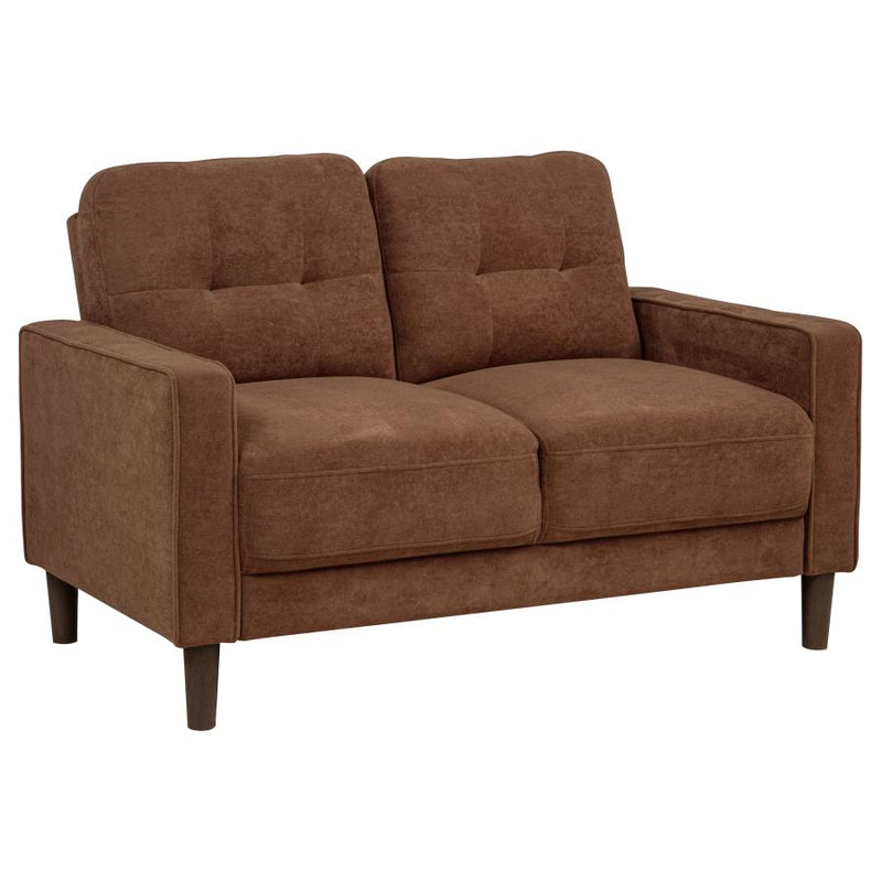 Bowen II Fabric Upholstered Track Arm Loveseat Rust-zoom-