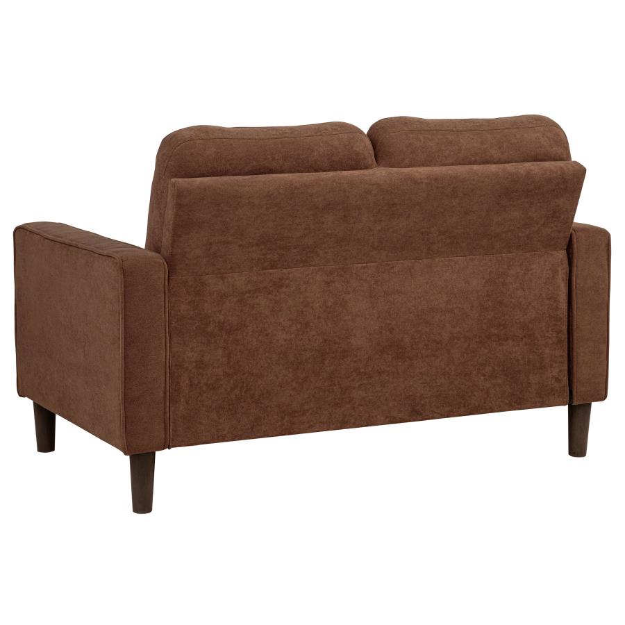 Bowen II Fabric Upholstered Track Arm Loveseat Rust-6