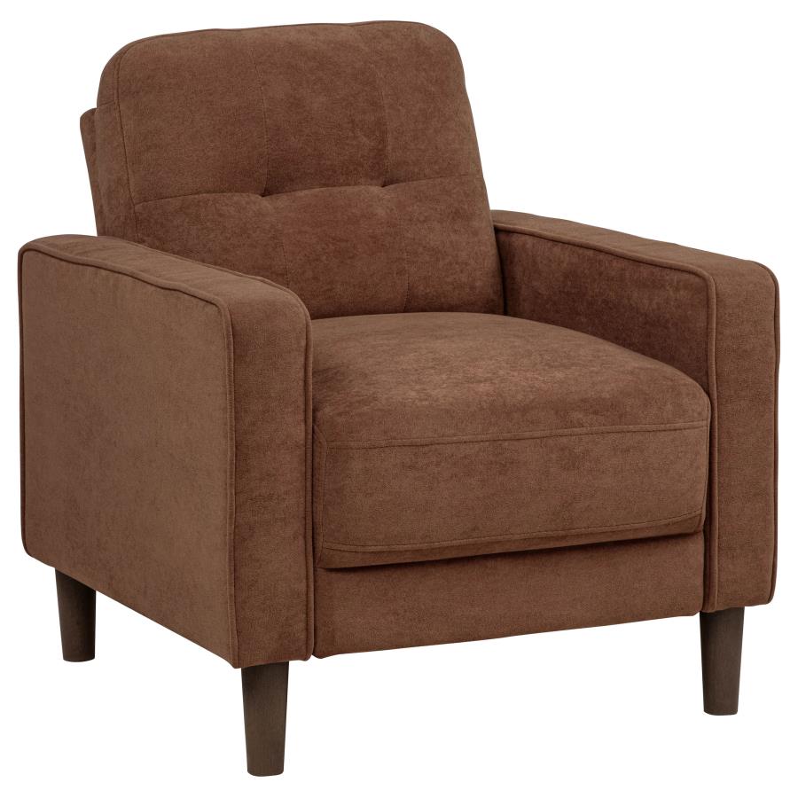 Bowen II Fabric Upholstered Track Arm Accent Chair Rust-zoom-1