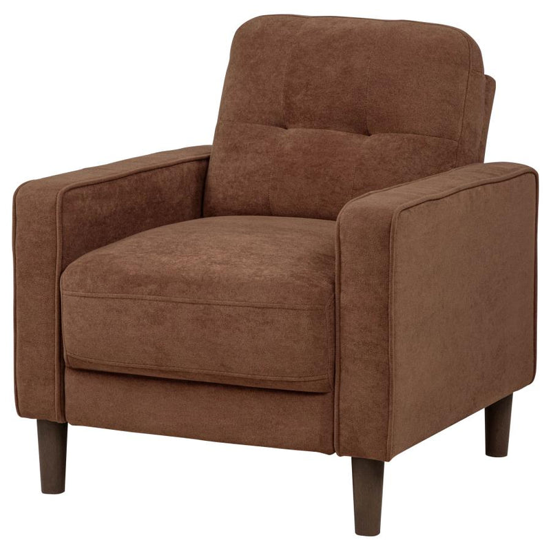 Bowen II Fabric Upholstered Track Arm Accent Chair Rust-zoom-