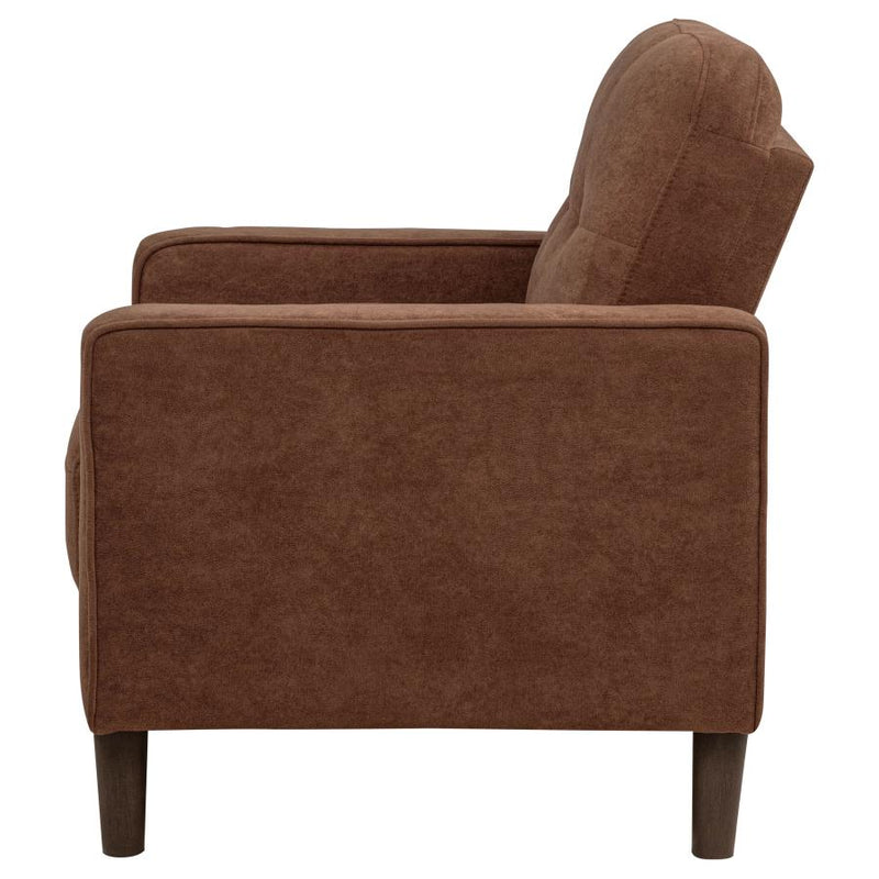 Bowen II Fabric Upholstered Track Arm Accent Chair Rust-zoom-