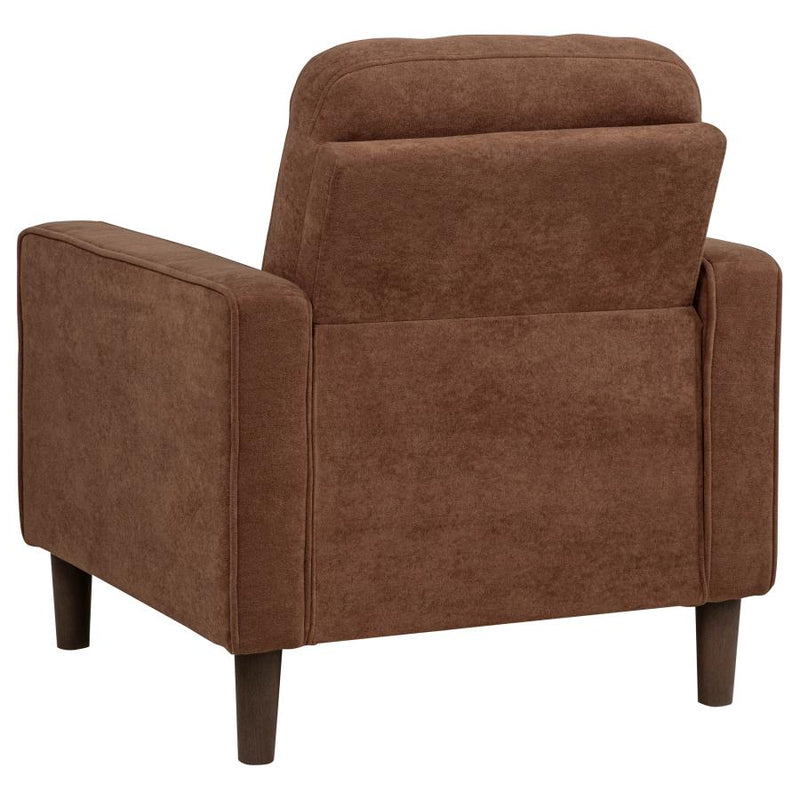 Bowen II Fabric Upholstered Track Arm Accent Chair Rust-zoom-