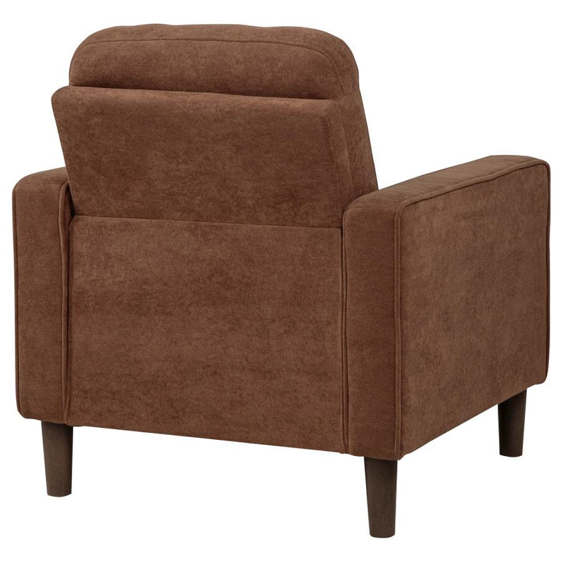 Bowen II Fabric Upholstered Track Arm Accent Chair Rust-zoom-