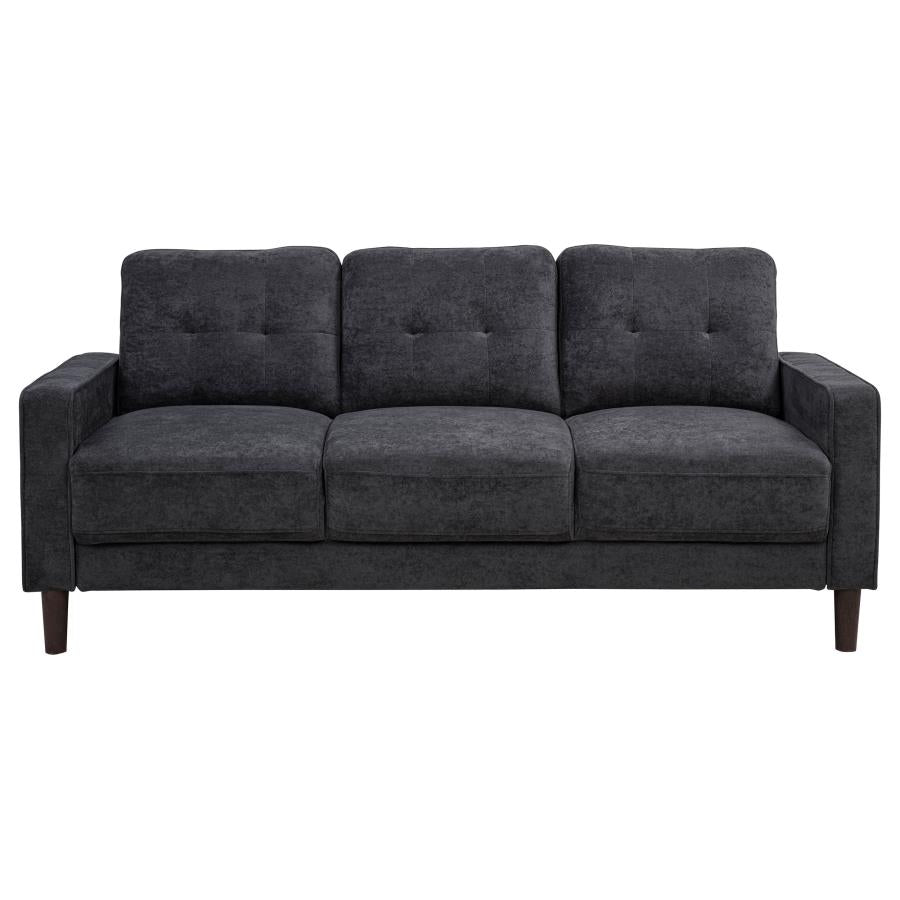 Bowen II 3-piece Upholstered Track Arm Sofa Set Steel Grey-zoom-4