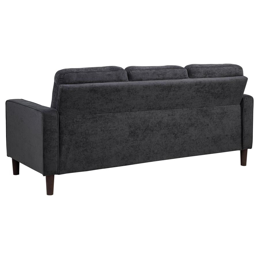 Bowen II 3-piece Upholstered Track Arm Sofa Set Steel Grey-5