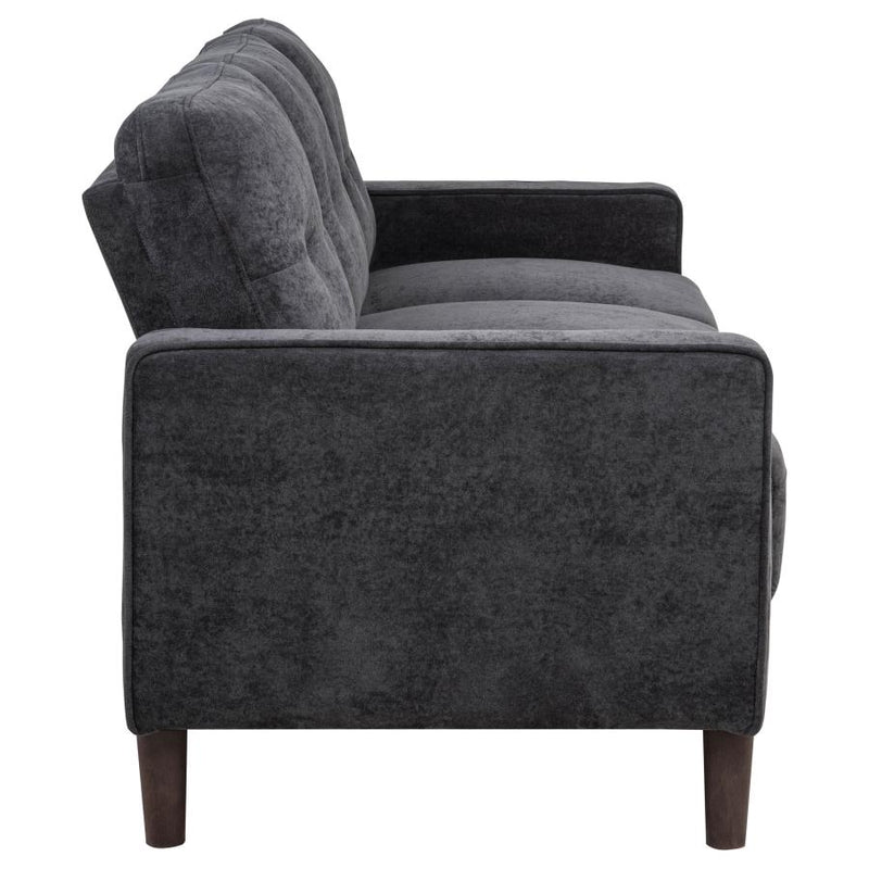 Bowen II 3-piece Upholstered Track Arm Sofa Set Steel Grey-zoom-
