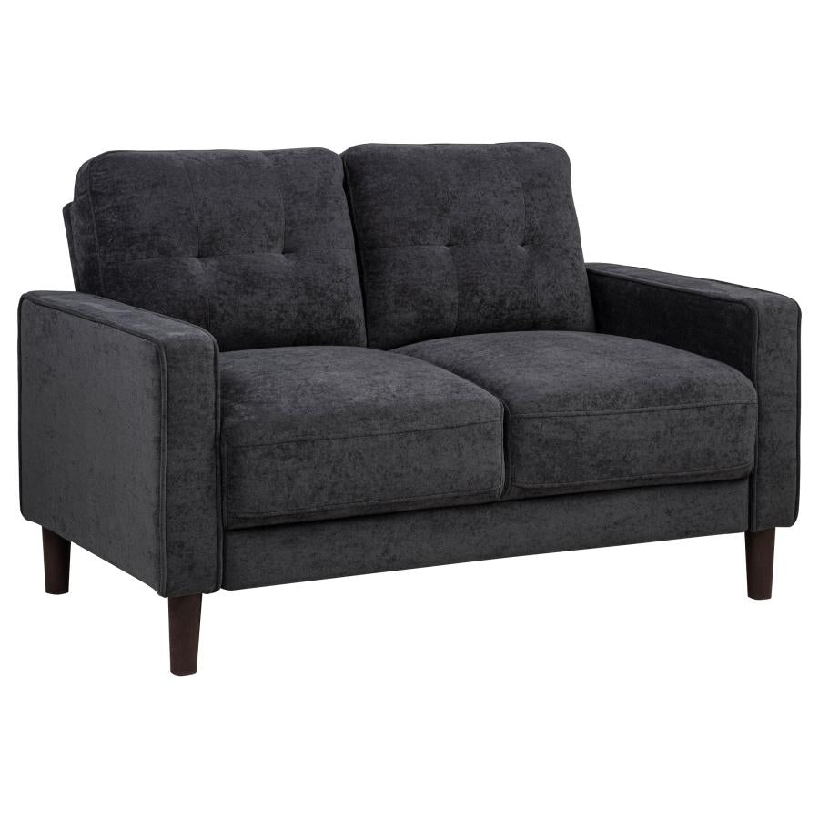 Bowen II 3-piece Upholstered Track Arm Sofa Set Steel Grey-7