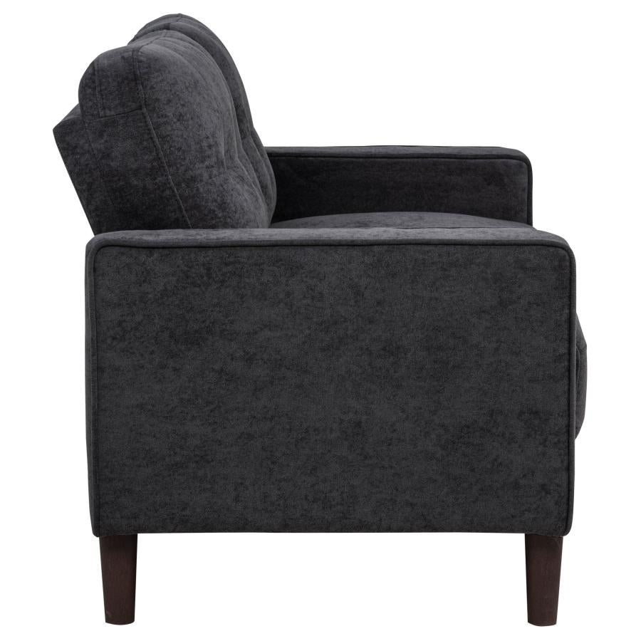 Bowen II 3-piece Upholstered Track Arm Sofa Set Steel Grey-10