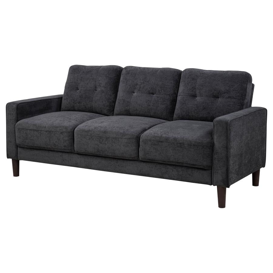 Bowen II Fabric Upholstered Track Arm Sofa Steel Grey-zoom-4