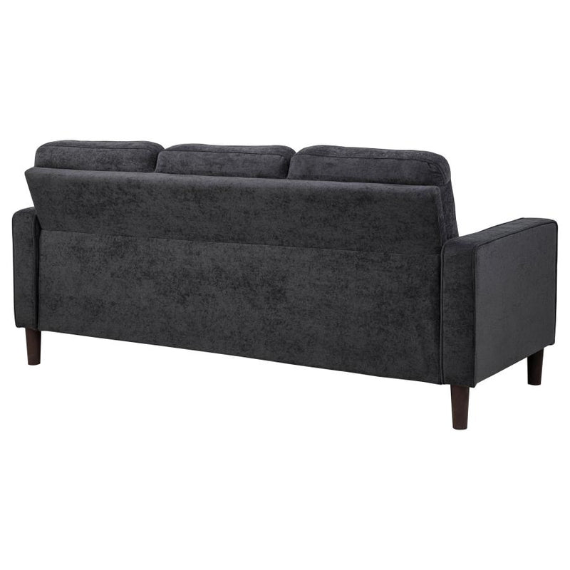 Bowen II Fabric Upholstered Track Arm Sofa Steel Grey-zoom-
