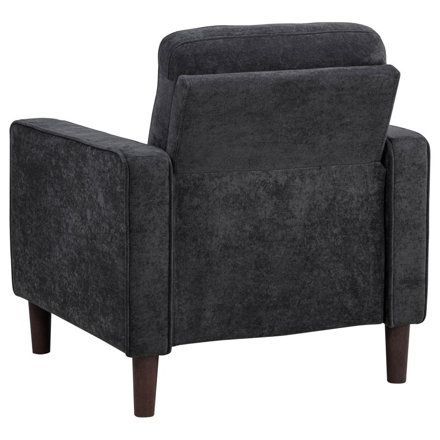 Bowen II Fabric Upholstered Track Arm Chair Steel Grey-6