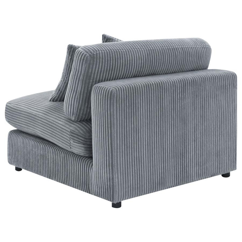 Blaine Upholstered Armless Chair Fog-zoom-