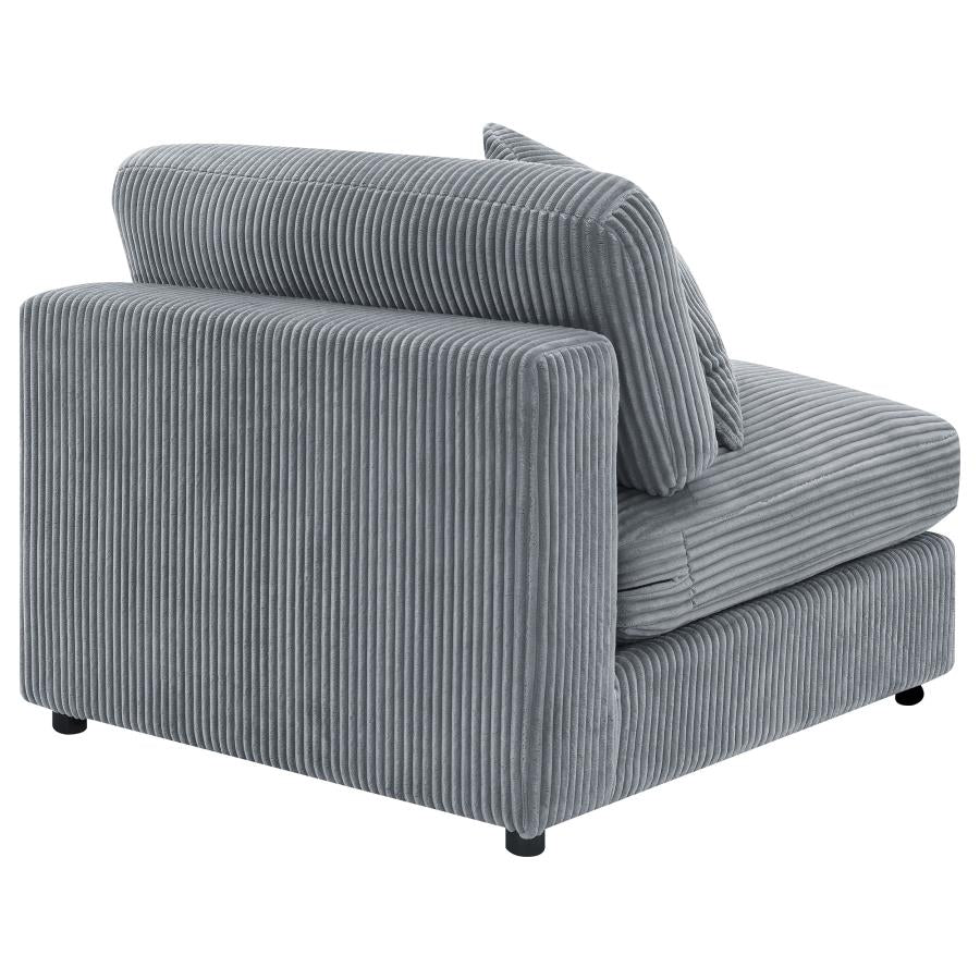 Blaine Upholstered Armless Chair Fog-zoom-7