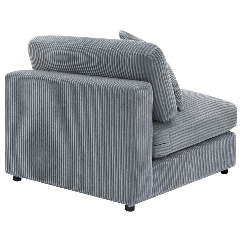 Blaine Upholstered Armless Chair Fog-zoom-
