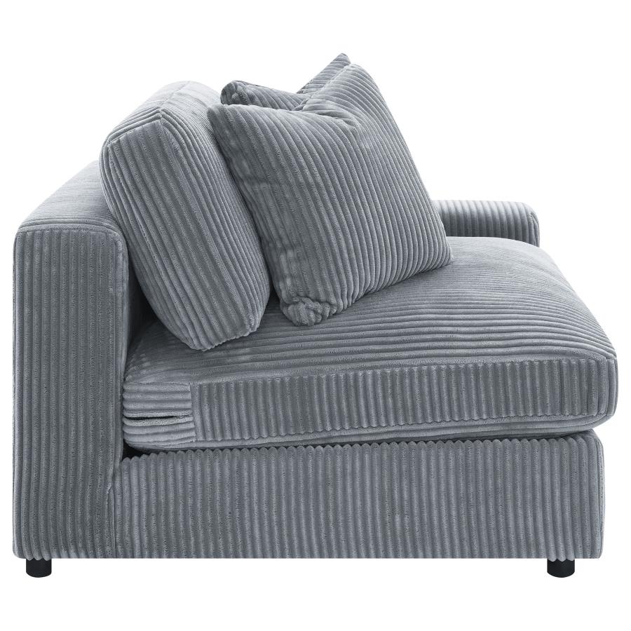 Blaine Upholstered Armless Chair Fog-zoom-8