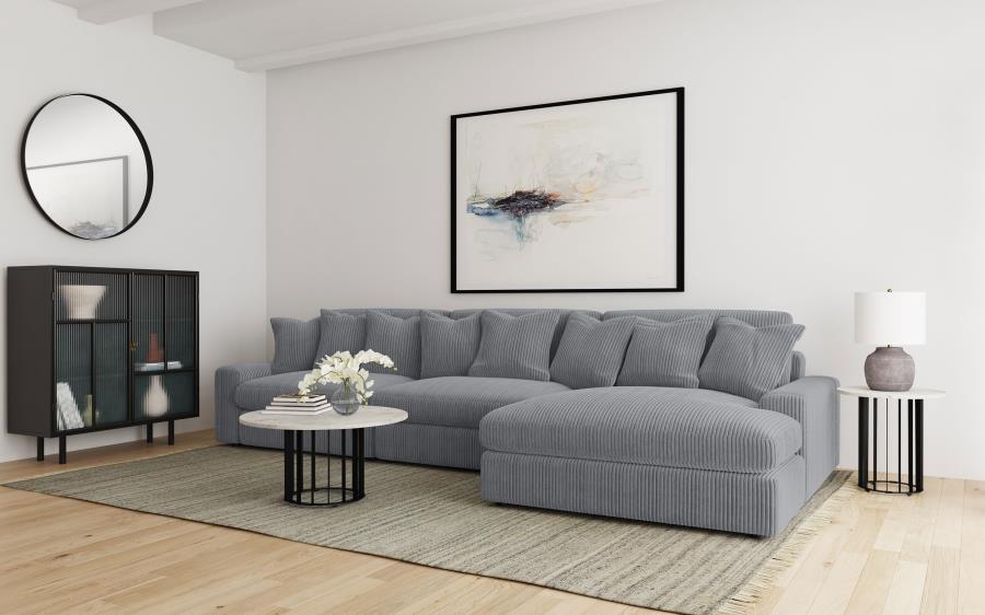 Blaine Upholstered Armless Chair Fog-zoom-11