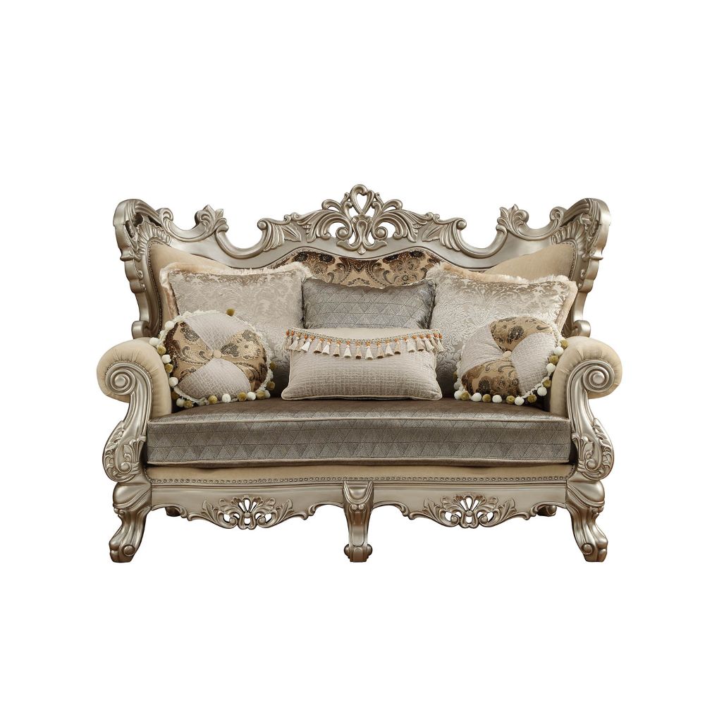 ACME Ranita Loveseat – angle view – Lusso Furniture Miami