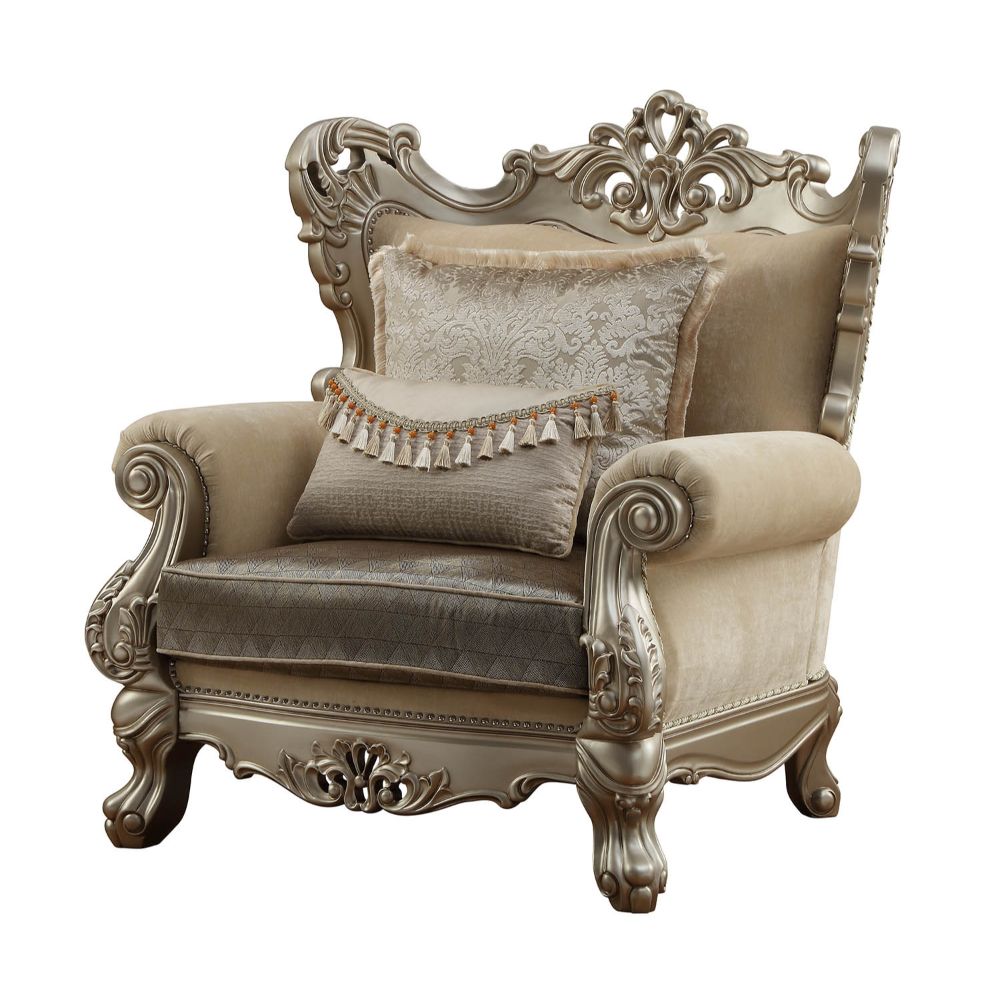 ACME Ranita Accent Chair – front view – Lusso Furniture Miami