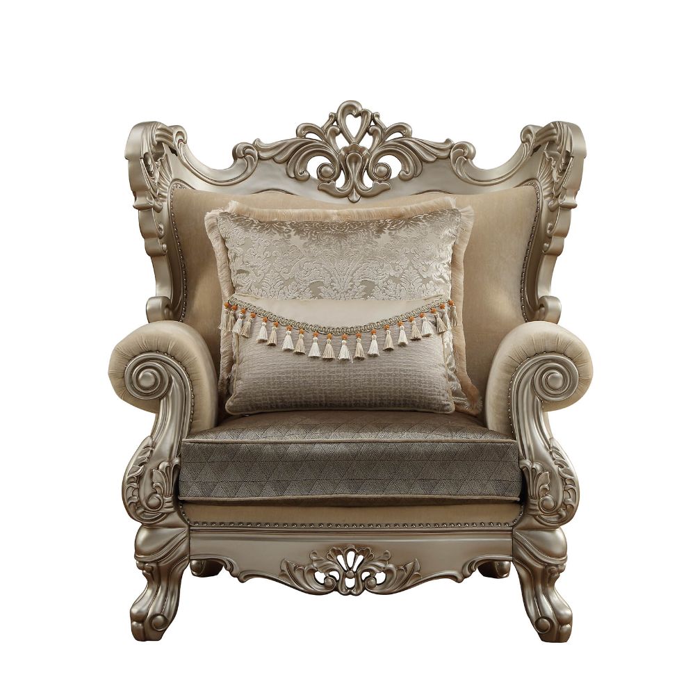 ACME Ranita Accent Chair – angle view – Lusso Furniture Miami