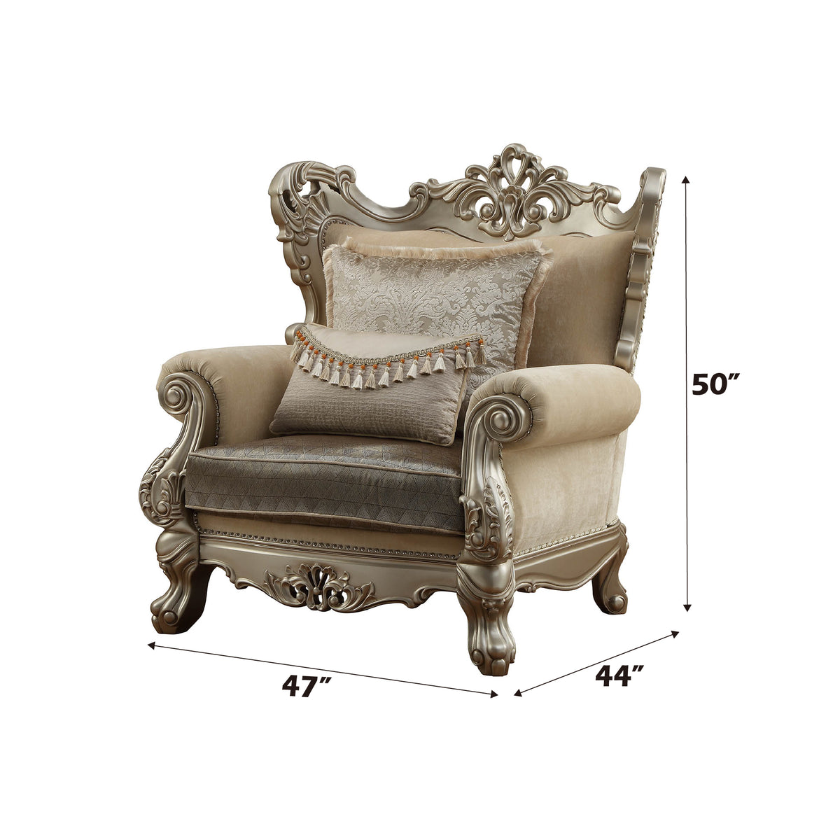 ACME Ranita Accent Chair – back view – Lusso Furniture Miami