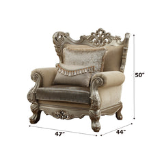 ACME Ranita Accent Chair – back view – Lusso Furniture Miami