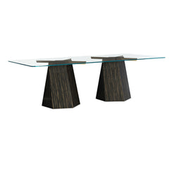 Caracole Vector Dining Table – back view – Lusso Furniture Miami