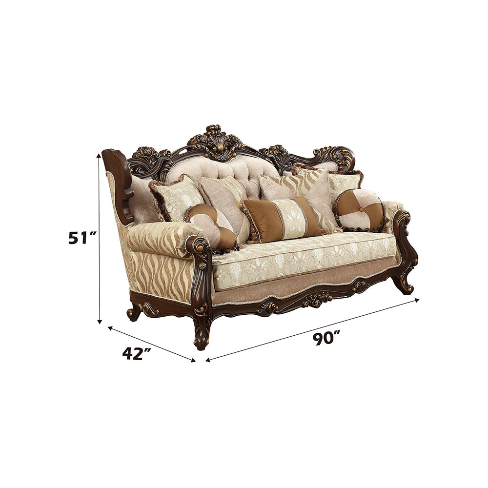 ACME Shalisa Sofa – back view – Lusso Furniture Miami