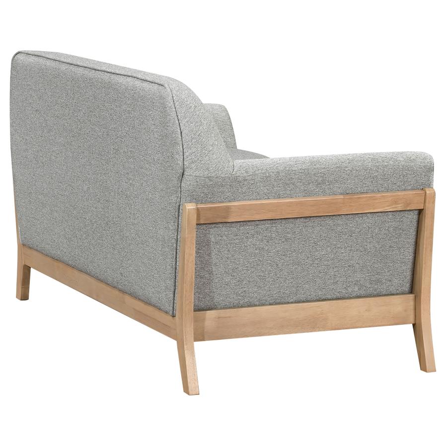 Vaughn 2-piece Fabric Upholstered Flared Arm Sofa Set Grey-zoom-9