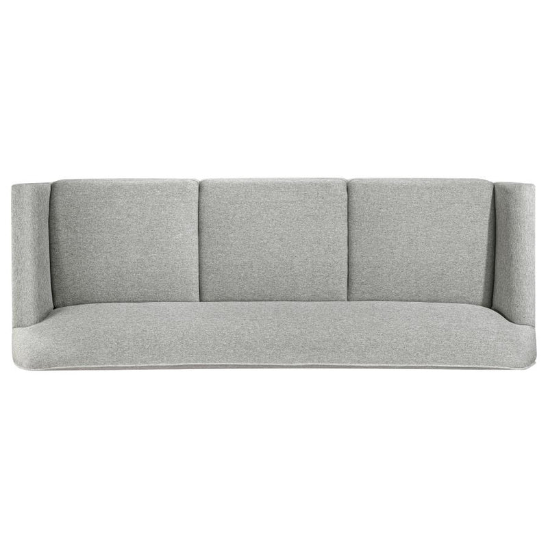 Vaughn 3-piece Fabric Upholstered Flared Arm Sofa Set Grey-zoom-