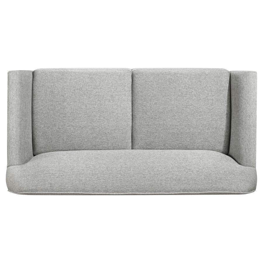 Vaughn 3-piece Fabric Upholstered Flared Arm Sofa Set Grey-zoom-10