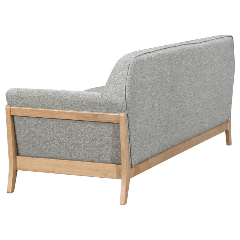 Vaughn Fabric Upholstered Flared Arm Sofa Grey-zoom-