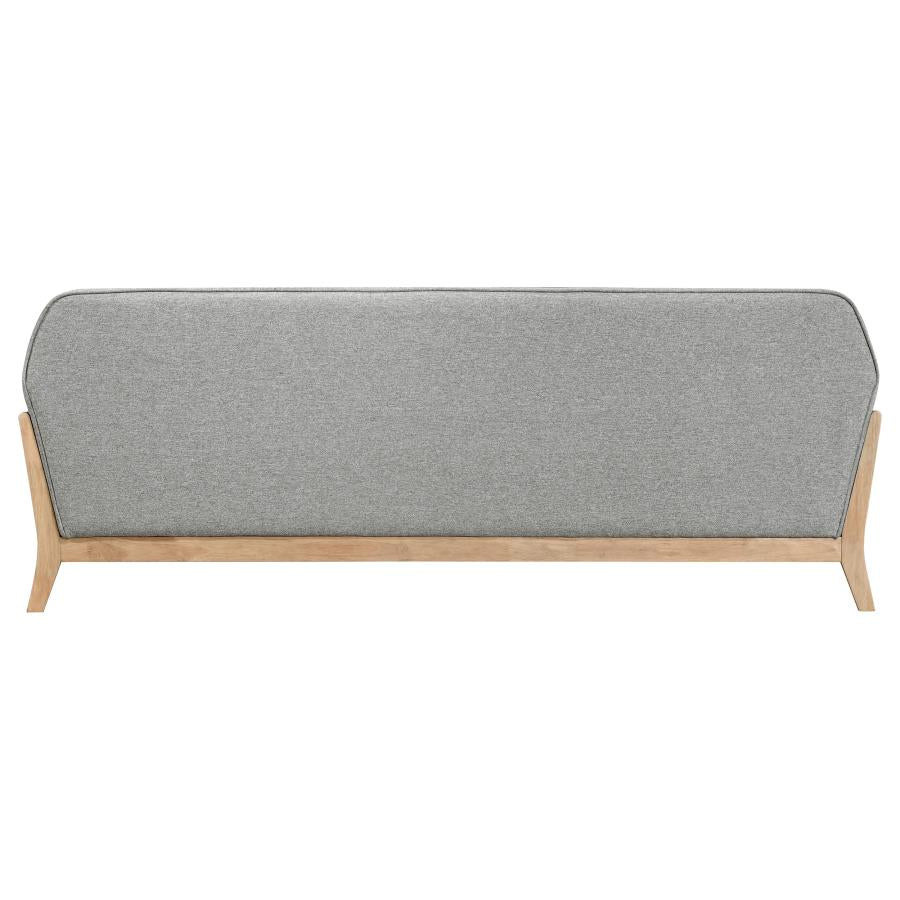 Vaughn Fabric Upholstered Flared Arm Sofa Grey-6