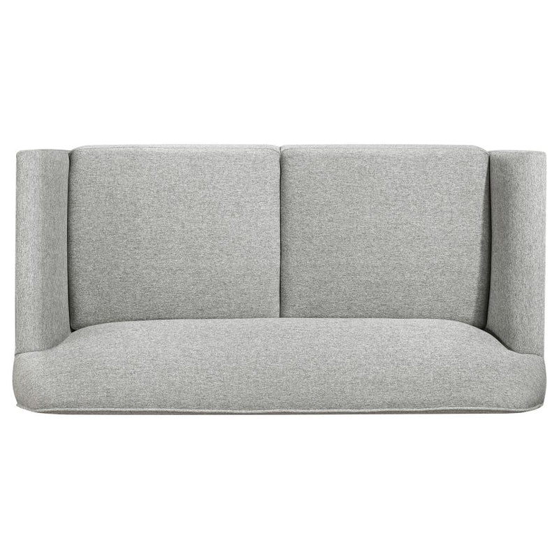 Vaughn Fabric Upholstered Flared Arm Loveseat Grey-zoom-