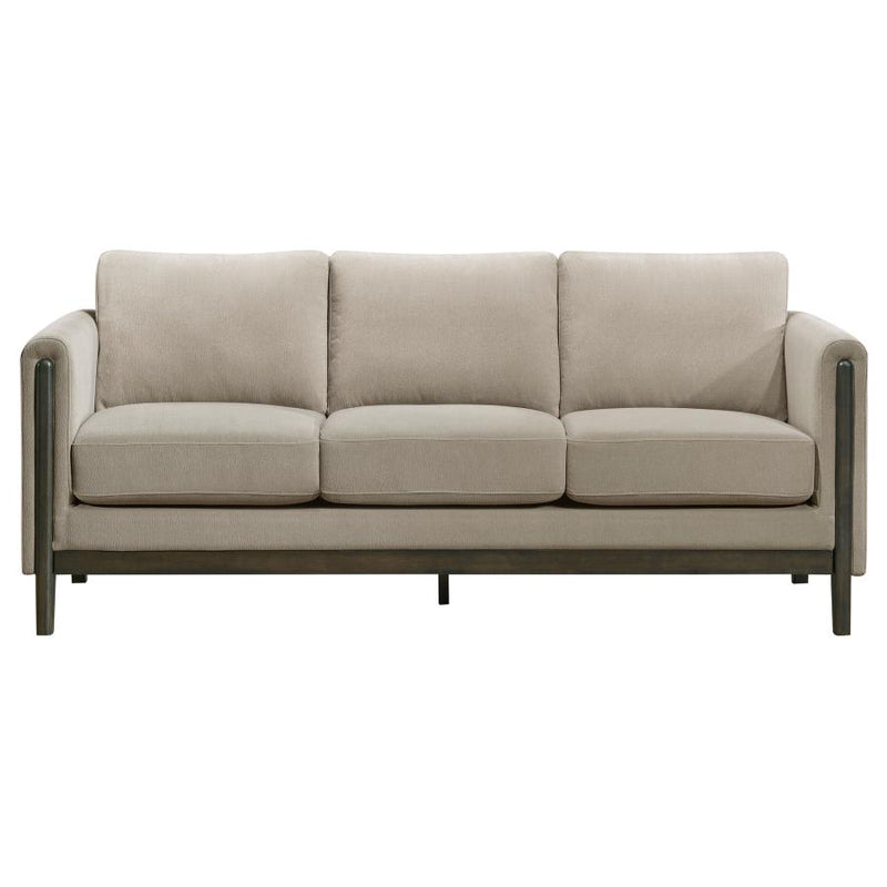 Islington 2-piece Upholstered Panel Arm Sofa Set Taupe-zoom-