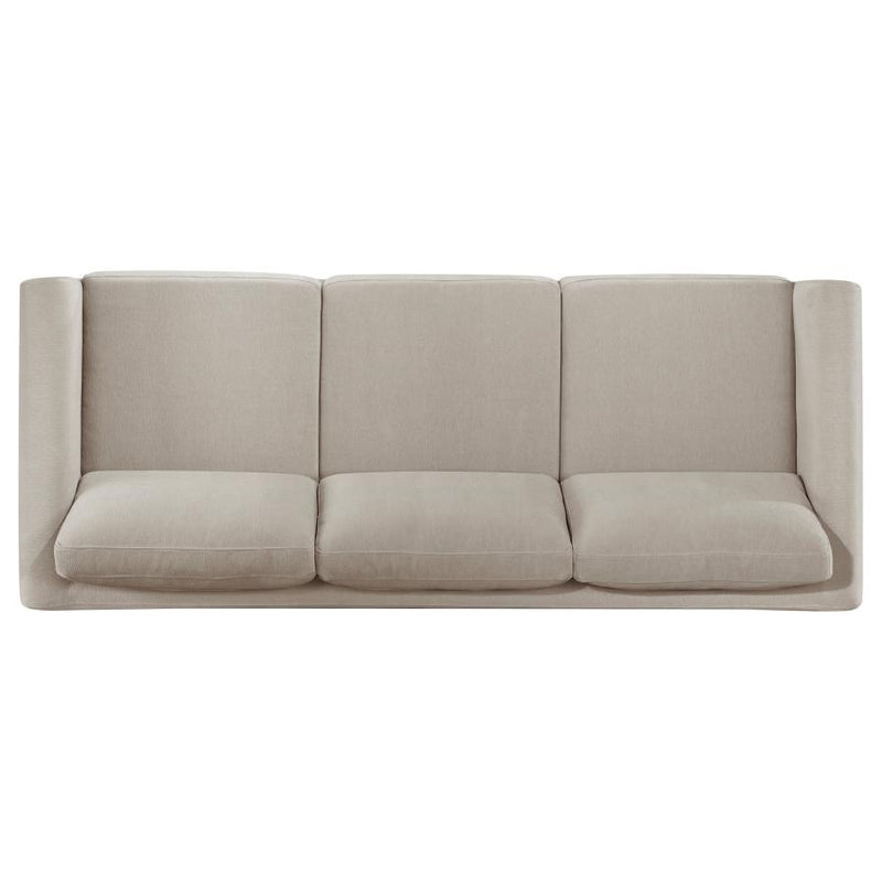 Islington 2-piece Upholstered Panel Arm Sofa Set Taupe-zoom-